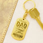 Dad | Engraved Dog Tag Key Chain