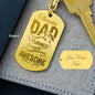 Dad | Engraved Dog Tag Key Chain