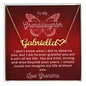 Granddaughter Name Necklace | Grandma | Butterfly