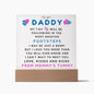 New Daddy | From Mommy's Tummy | Square Acrylic Plaque