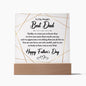 World's Best Dad | Square Acrylic Plaque