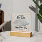 World's Best Dad | Square Acrylic Plaque