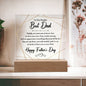 World's Best Dad | Square Acrylic Plaque