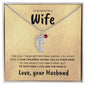 Wife | Engraved baby feet necklace | Husband