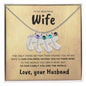 Wife | Engraved baby feet necklace | Husband