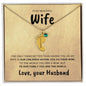Wife | Engraved baby feet necklace | Husband