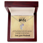 Wife | Engraved baby feet necklace | Husband