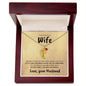 Wife | Engraved baby feet necklace | Husband