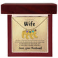 Wife | Engraved baby feet necklace | Husband