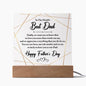 World's Best Dad | Square Acrylic Plaque