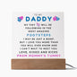 New Daddy | From Mommy's Tummy | Square Acrylic Plaque