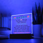 New Daddy | From Mommy's Tummy | Square Acrylic Plaque