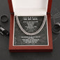 My Son | Believe in yourself - Cuban Link Chain