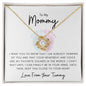 To My Mommy Love From Your Tummy | Necklace with Message Card