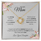 To My Mom | I Love You - Love Knot Necklace