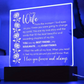 Eternal Embrace Acrylic Plaque | Gift for Wife