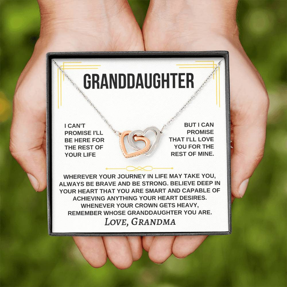 Generations of Love Necklace with Personalized Message from Grandma