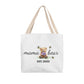 Personalized Mama Bear Tote Bag – Custom Birth Flower & Kids' Names Gift