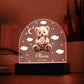 Personalized Teddy Bear Birth Flower Night Light