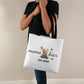 Personalized Mama Bear Tote Bag – Custom Birth Flower & Kids' Names Gift