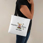 Personalized Mama Bear Tote Bag – Custom Birth Flower & Kids' Names Gift