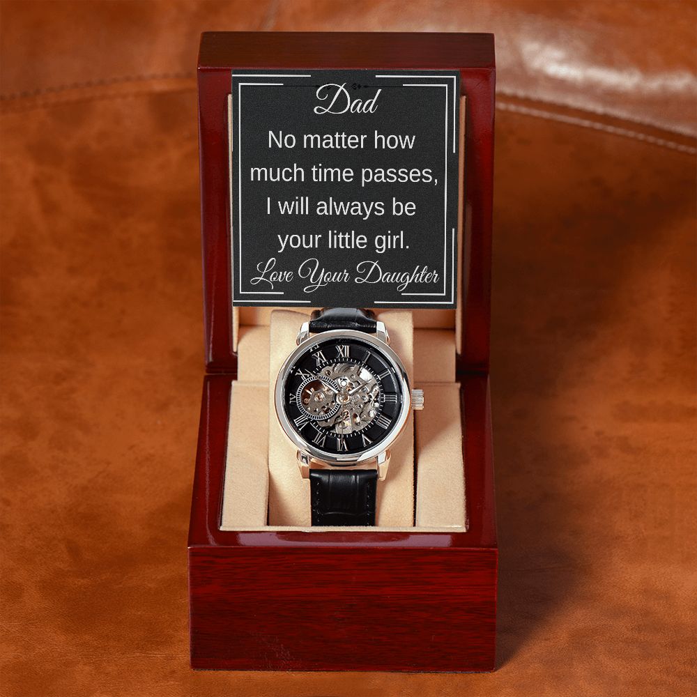 Men's Openwork Watch | Personalized Message Card