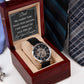 Men's Openwork Watch | Personalized Message Card