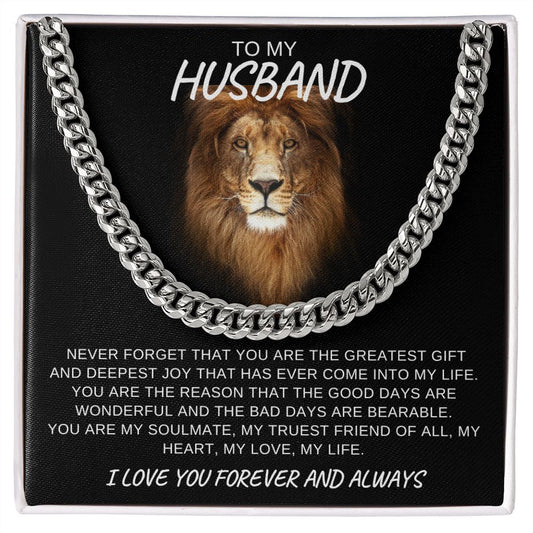 To My Husband | Cuban Link Chain