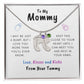 New Mom | Engraved Baby Feet with Birthstones