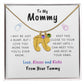 New Mom | Engraved Baby Feet with Birthstones