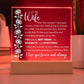 Eternal Embrace Acrylic Plaque | Gift for Wife