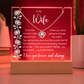 Forever My Soulmate – Keepsake Acrylic Plaque & Love Knot Necklace Gift for Wife