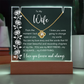 Forever My Soulmate – Keepsake Acrylic Plaque & Love Knot Necklace Gift for Wife