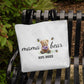 Personalized Mama Bear Tote Bag – Custom Birth Flower & Kids' Names Gift