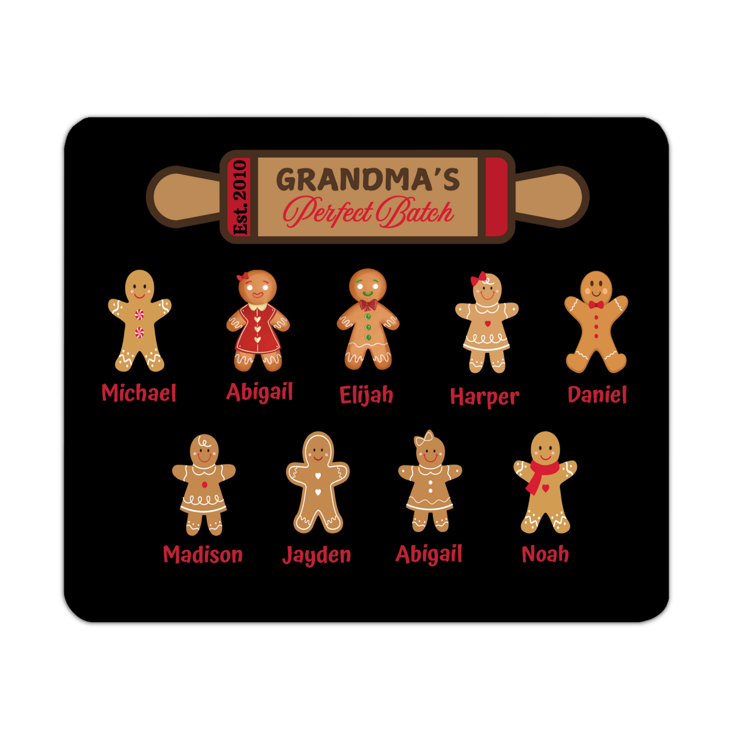 Grandma's Perfect Batch: Personalized Heat Resistant Placemats