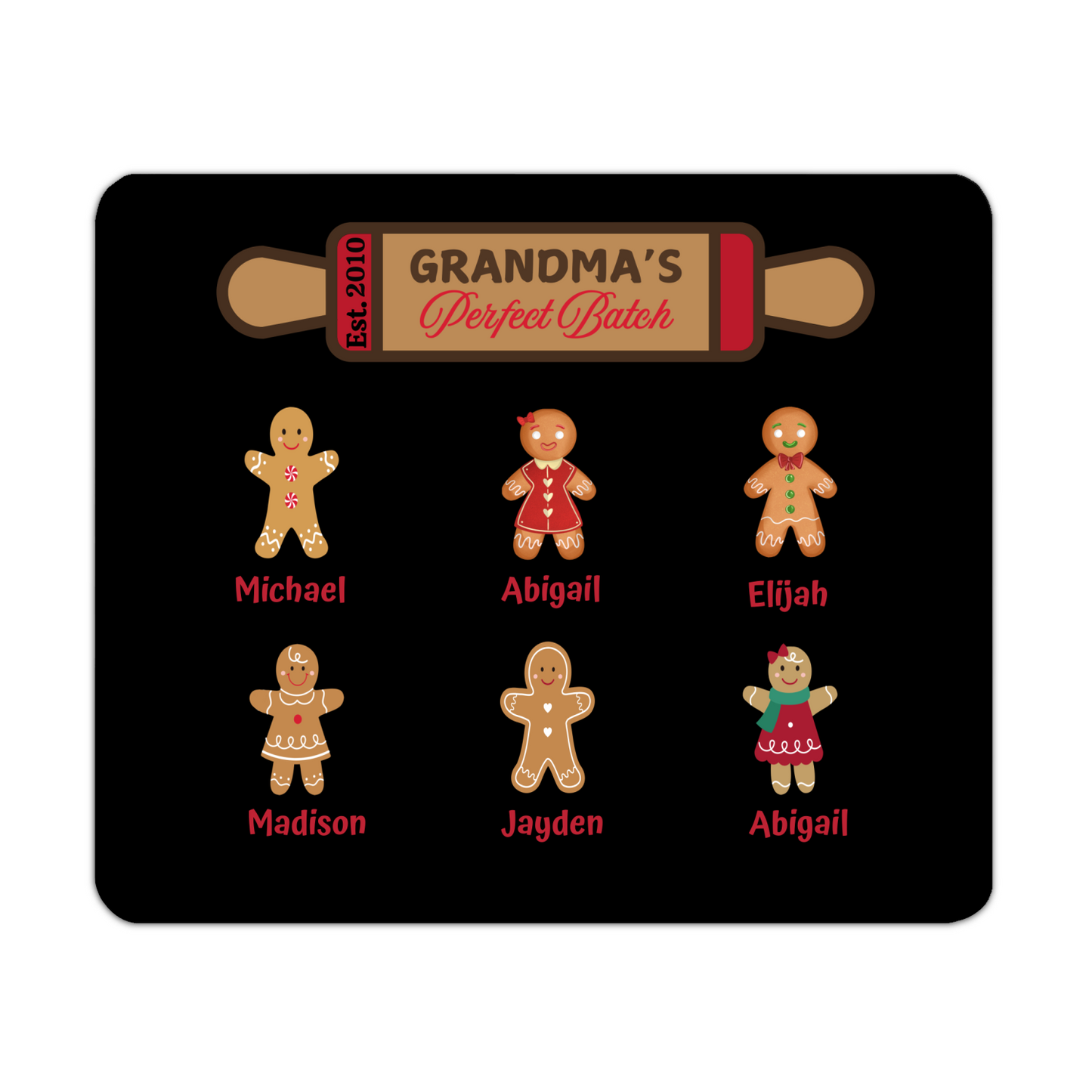 Grandma's Perfect Batch: Personalized Heat Resistant Placemats