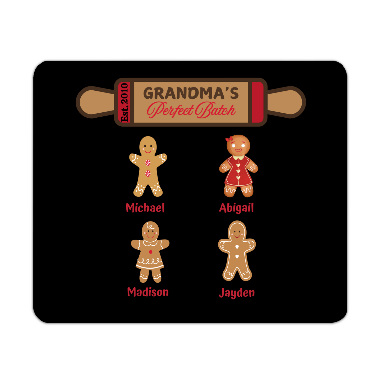 Grandma's Perfect Batch: Personalized Heat Resistant Placemats