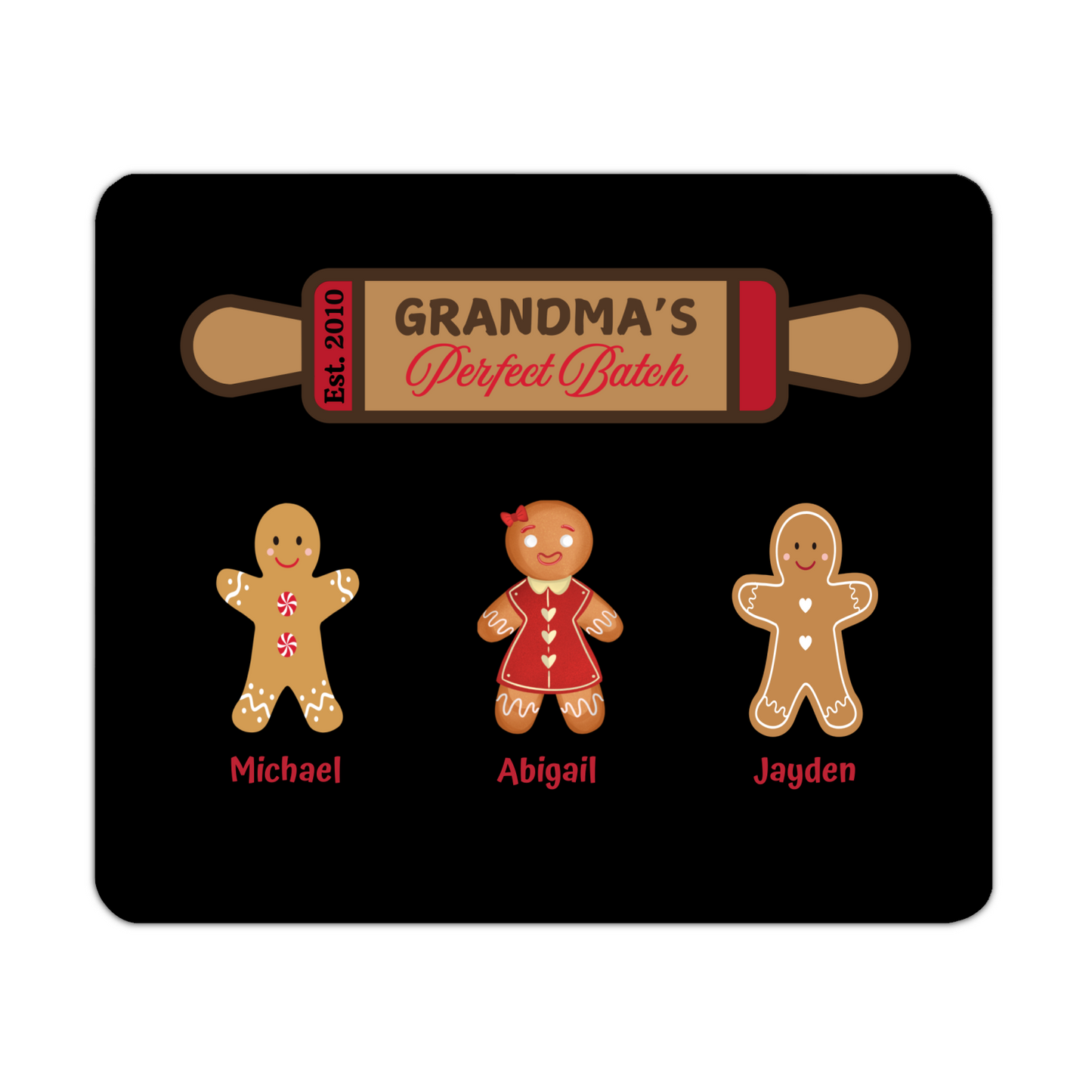 Grandma's Perfect Batch: Personalized Heat Resistant Placemats